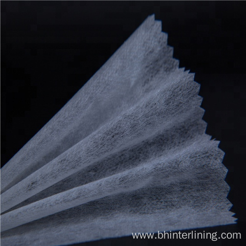 Smooth Elastic Nylon non woven fusible interlining fabric